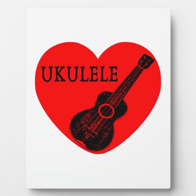 Placa Expositora Ukulele Love (Frente)