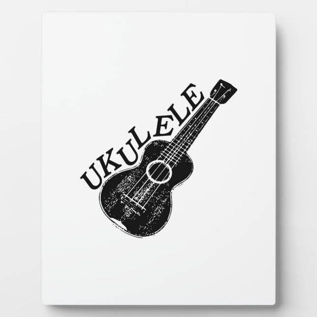 Placa Expositora Ukulele Mensajes De Texto E Imagen (Frente)