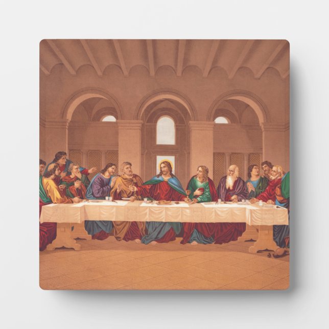 Placa Expositora Última Cena de Jesucristo (Frente)