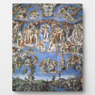 Placa Expositora Último Juicio De La Capilla Sixtina De Michelan