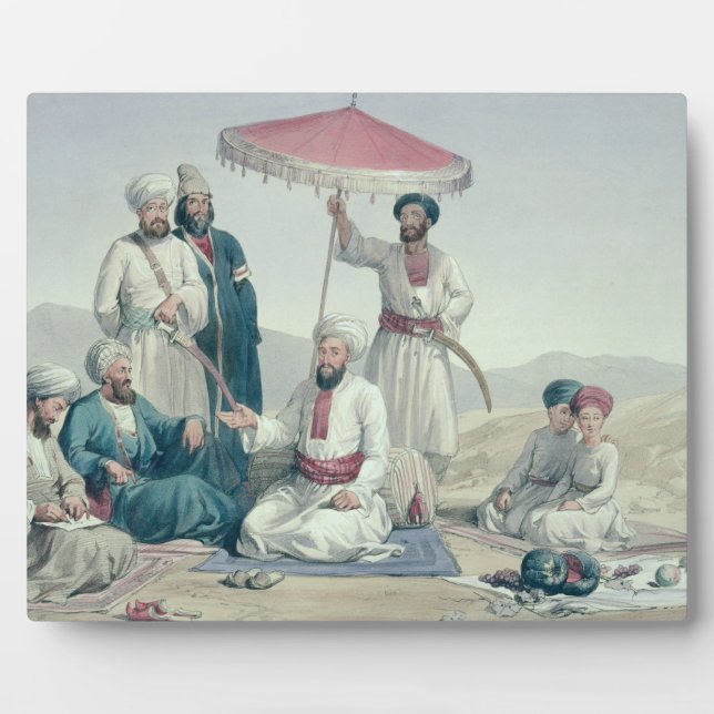 Placa Expositora Umeer Dost Mohammed Khan, de 'Characters and Cos. (Frente)