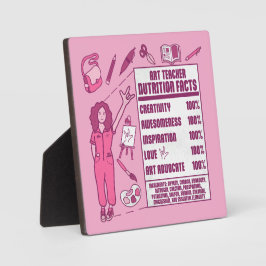 Placa Expositora Un agradecimiento a los profesores de arte - regal