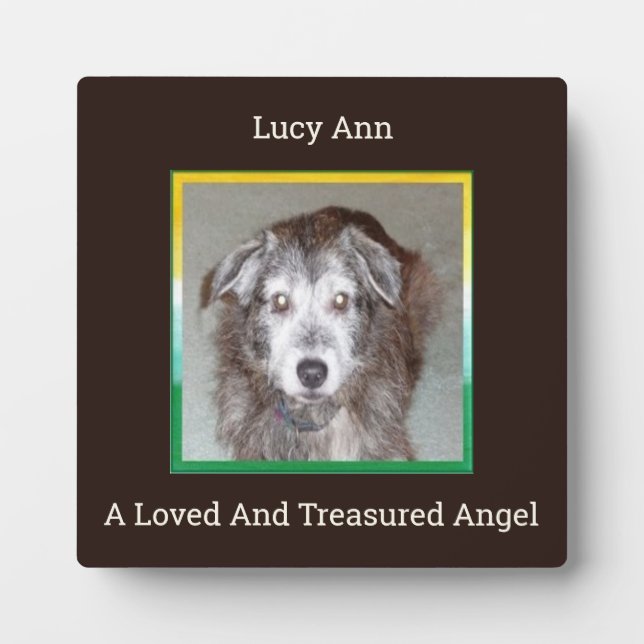 Placa Expositora Un ángel amado y atesorado (Frente)