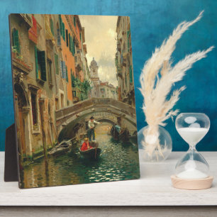 Placa Expositora Un canal tranquilo, Venecia