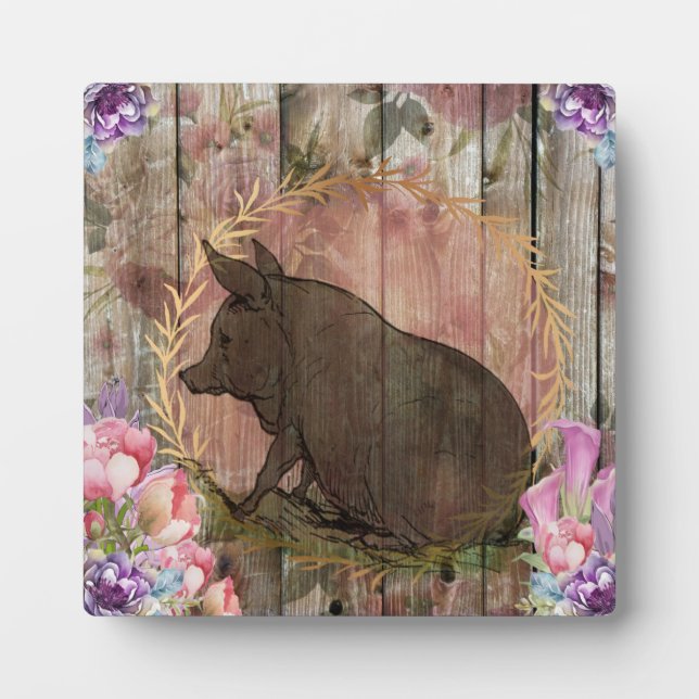 Placa Expositora Un cerdo (Frente)