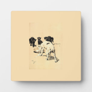 Placa Expositora Un Día Del Perro Pl 03 (1902) Cecil Charles Tapest