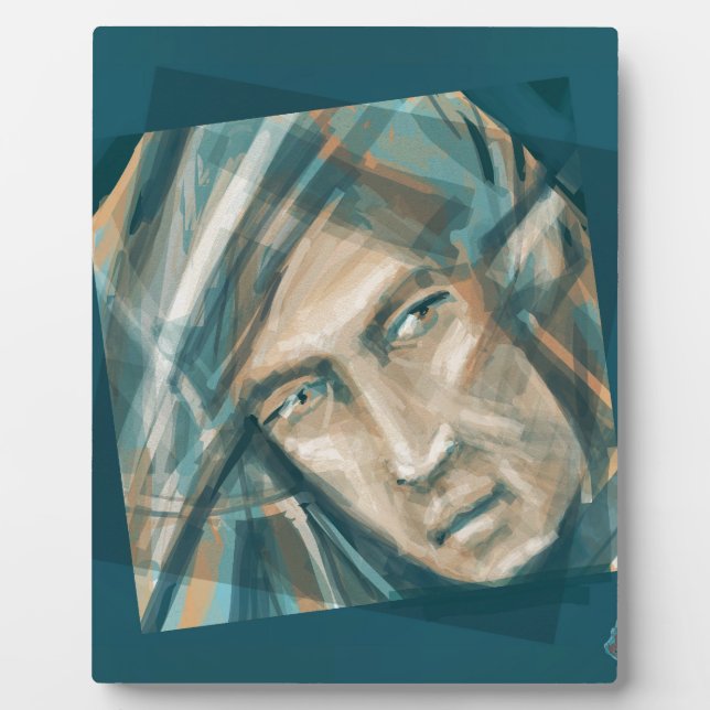 Placa Expositora Un elfo verde desafiante (Frente)