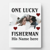 Un pescador afortunado foto de pareja de peces coi