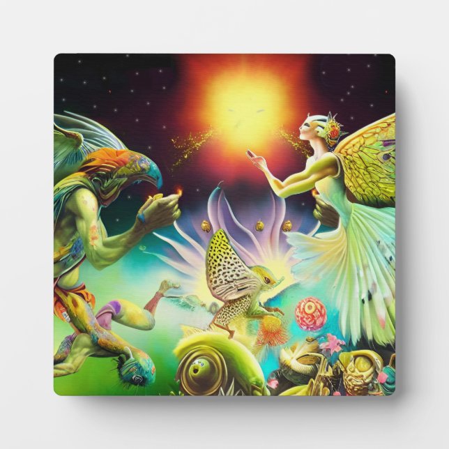 Placa Expositora Una época de pintura de aceite recompensas (Frente)