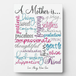 Placa Expositora Una madre es