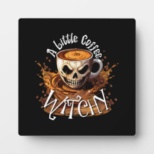 Placa Expositora Una pequeña bruja del café