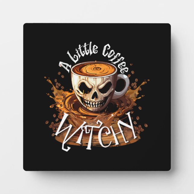 Placa Expositora Una pequeña bruja del café (Frente)