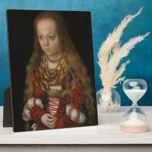 Placa Expositora Una princesa de Sajonia, c.1517 (aceite en el pane