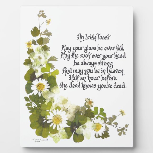 Placa Expositora Una tostada irlandesa (Frente)