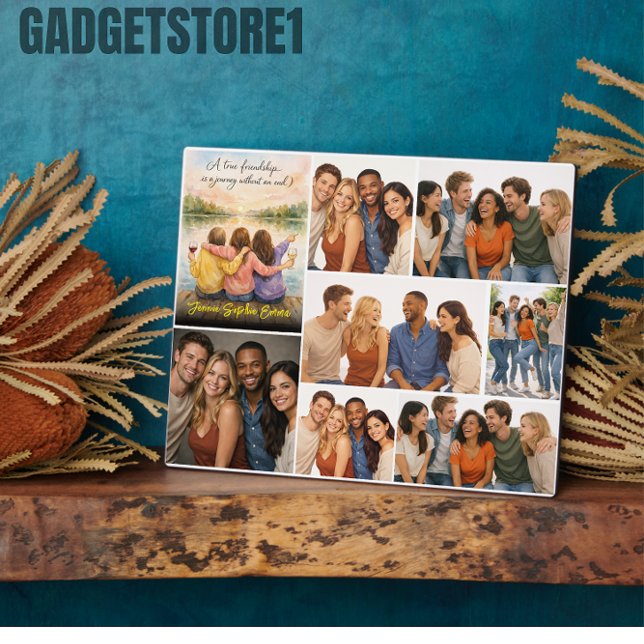 Placa Expositora Una verdadera amistad | Día de la Amistad | Inspir (A True Friendship | Friendship Day | Inspirational Plaque
)