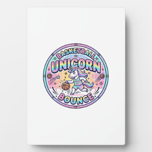 Placa Expositora Unicorn Baloncesto Unicornio Rebota Camiseta Diver