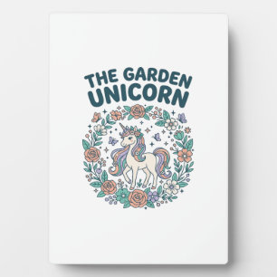 Placa Expositora Unicorn The Garden Unicorn Trendy T-Shirt Design_1