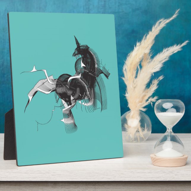 Placa Expositora Unicornio digital (Lado)