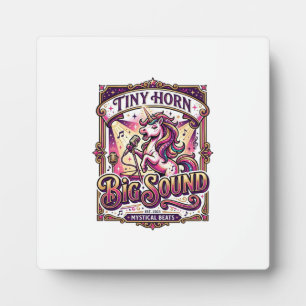 Placa Expositora Unicornio Pequeño Cuerno Gran Sonido Diseño de Mer