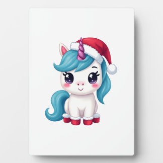 Placa Expositora Unicornios Navidad_Santa Claus Unicornio Tank Top 