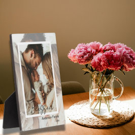 Placa Expositora Unique Photo on Photo Tabletop Plaque Easel