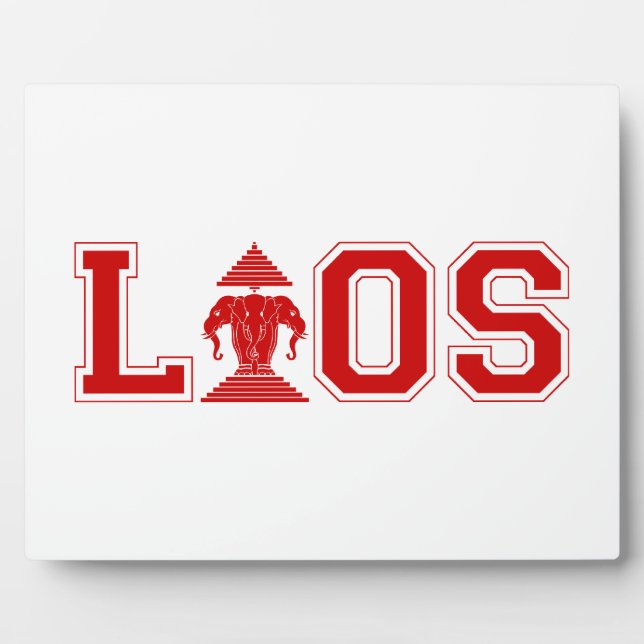 PLACA EXPOSITORA UNIVERSIDAD DE LAOS (Frente)