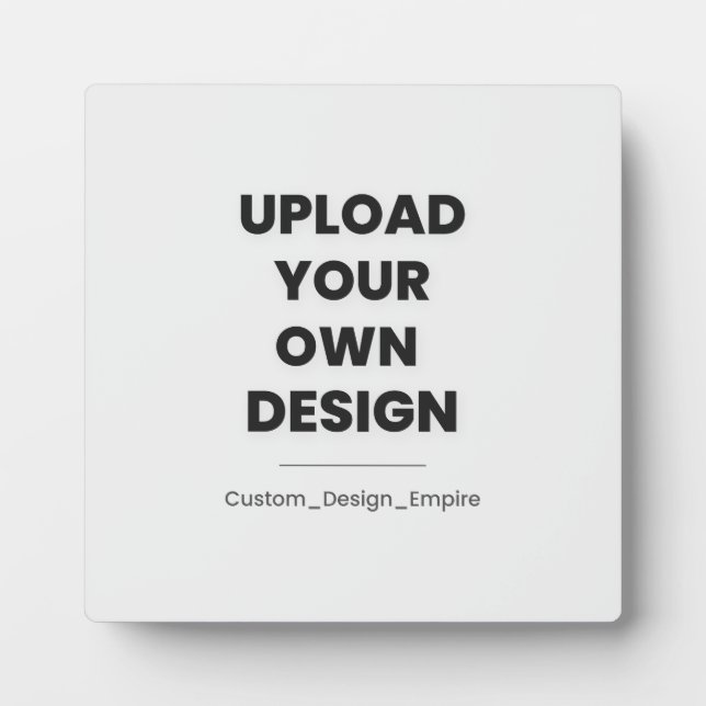 Placa Expositora Upload Your Own Design Here | Custom Template (Frente)