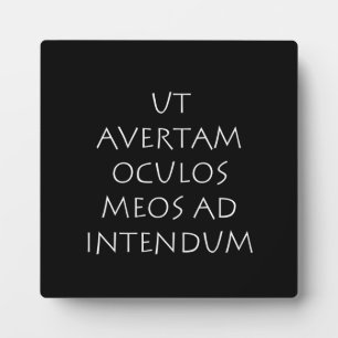 Placa Expositora Ut avertam oculos meos ad intendum