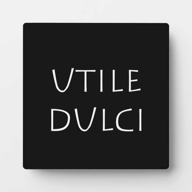 Placa Expositora Utile dulci (Frente)