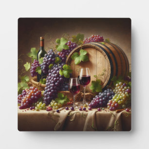 Placa Expositora Uvas y vida residual del vino