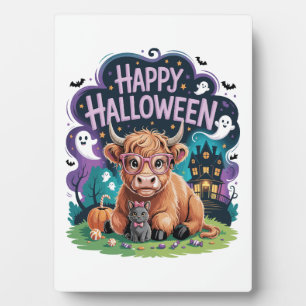 Placa Expositora Vaca Highland Cute de Halloween (2)