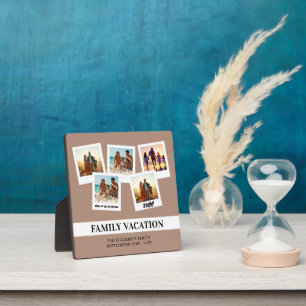 Placa Expositora Vacaciones familiares personalizadas Estilo modern