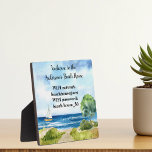 Placa Expositora Vacation Beach Home WIFI Alquiler de corto plazo<br><div class="desc">Este diseño fue creado a través del arte digital y puede ser personalizado en el área que proporciona cambiando la foto y/o el texto. O puede personalizarse eligiendo la opción de hacer clic en el personalizar y borrar o cambiar el color del fondo, agregar texto, cambiar el color o estilo...</div>