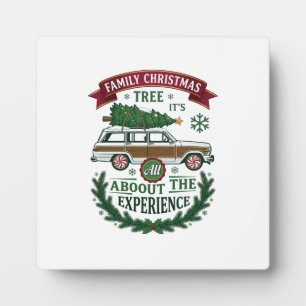 Placa Expositora Vagón de la Estación del Árbol de Navidad Corona d