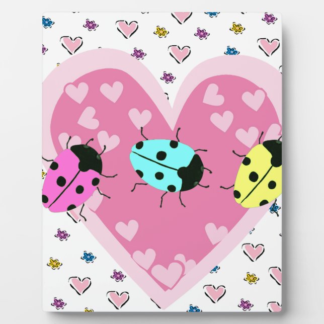 PLACA EXPOSITORA VALENTINE LADYBUGS (Frente)