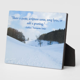 Placa Expositora Valle de la Nieve en inglés - Personalizado