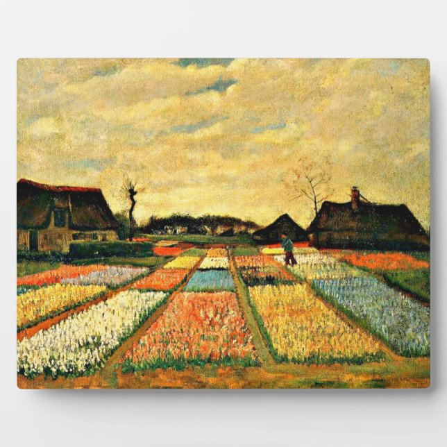 Placa Expositora Van Gogh - Camas de flores en Holanda (Frente)