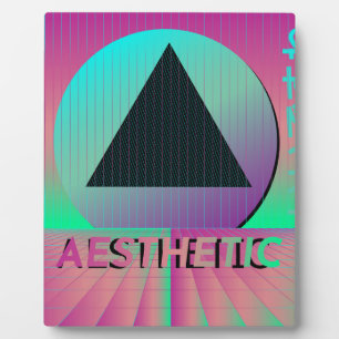Placa Expositora vaporwave aesthetic
