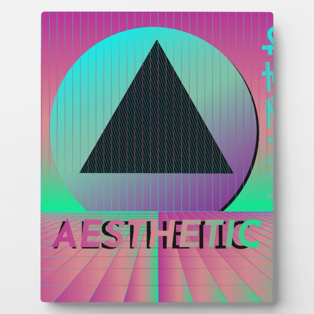 Placa Expositora vaporwave aesthetic (Frente)