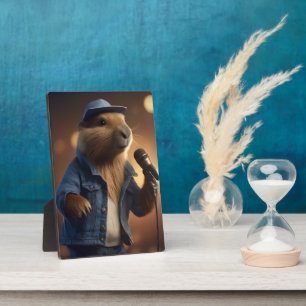 Placa Expositora "Vaquero de Capybara: Serenading the Wild West"