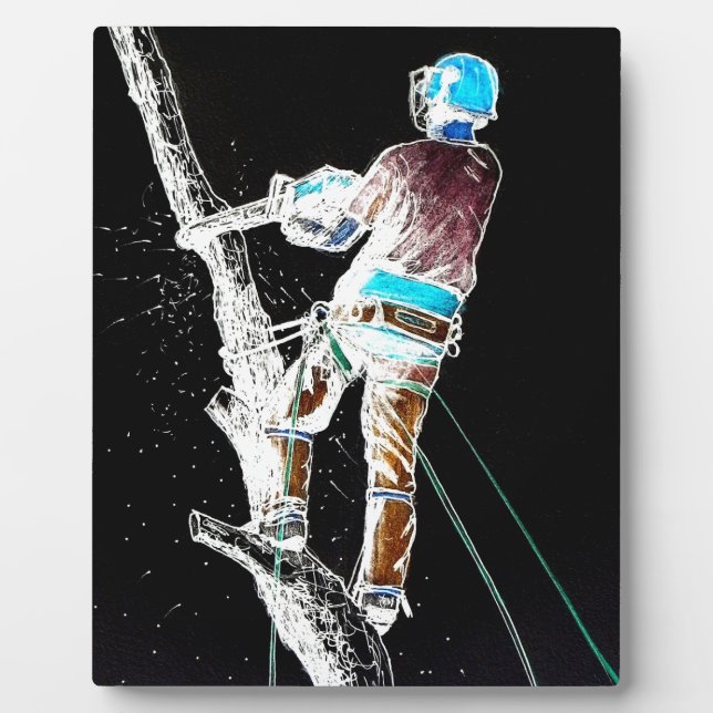 Placa Expositora Varsovia arborista cirujana eléctrica (Frente)