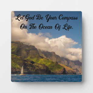 Placa Expositora Vela con Dios Tabletop Plaque con Easal