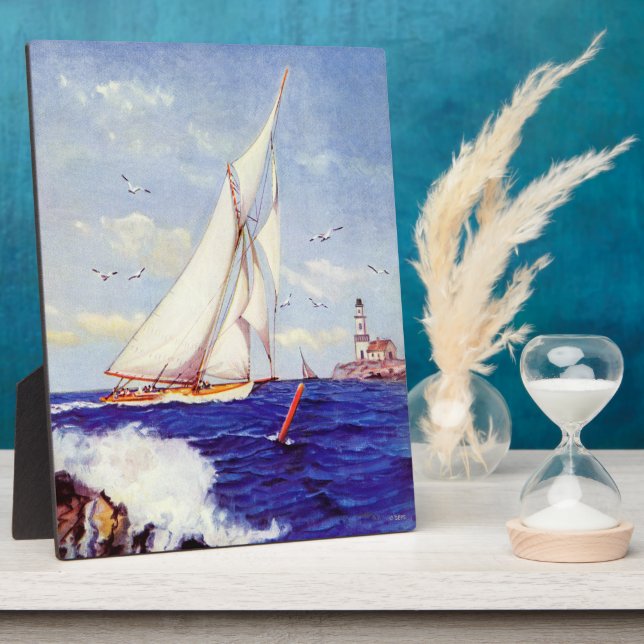 Placa Expositora Vela por el faro de Albert B. Marks (Lado)