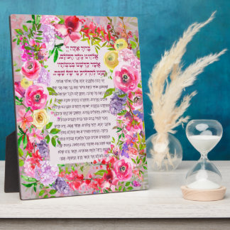 Placa Expositora Velas de Shabbat iluminan acrílico de bendición he