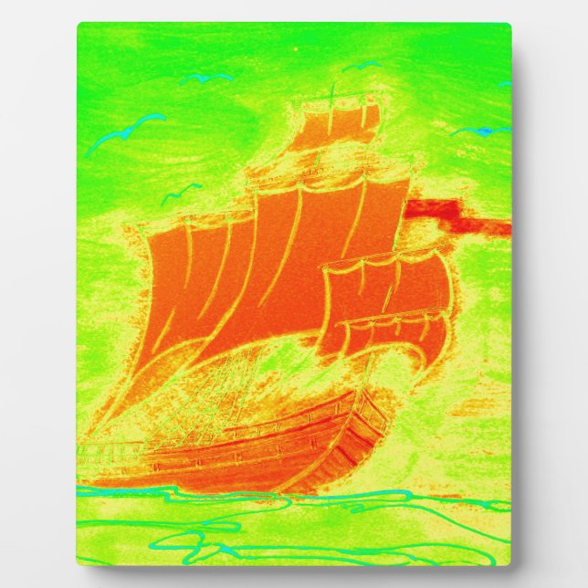Placa Expositora velero fluorescente (Frente)