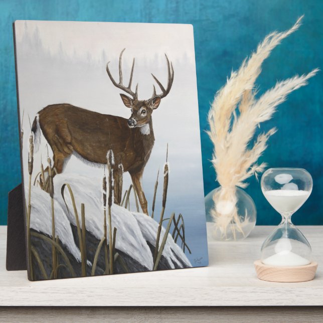 Placa Expositora Venado de cola blanca (Lado)