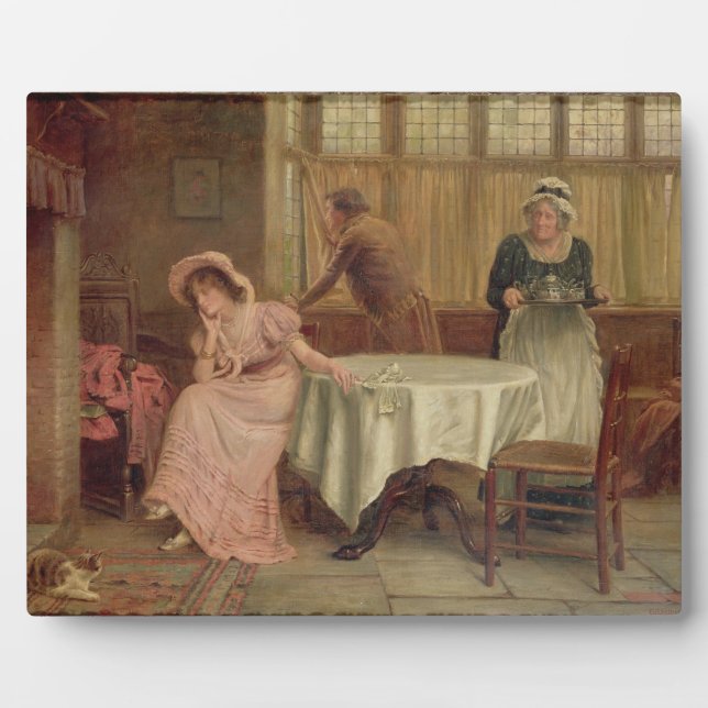 Placa Expositora '¿Vendrá?' (aceite sobre lienzo) (Frente)