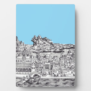 Placa Expositora Venecia ciudad medieval en Italia