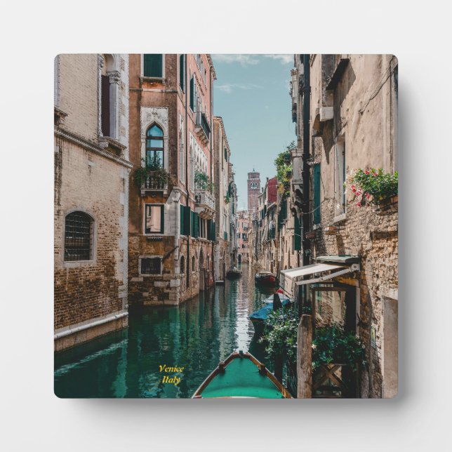 Placa Expositora Venecia Italia La Ciudad Flotante (Frente)