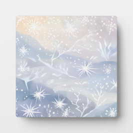 Placa Expositora Ventana descongelada | Hermosa escena de invierno 